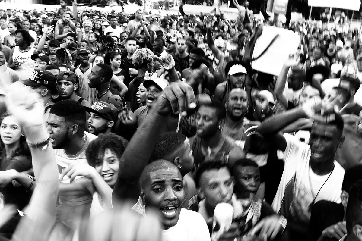 Multidão na pipoca do Carnaval de Salvador