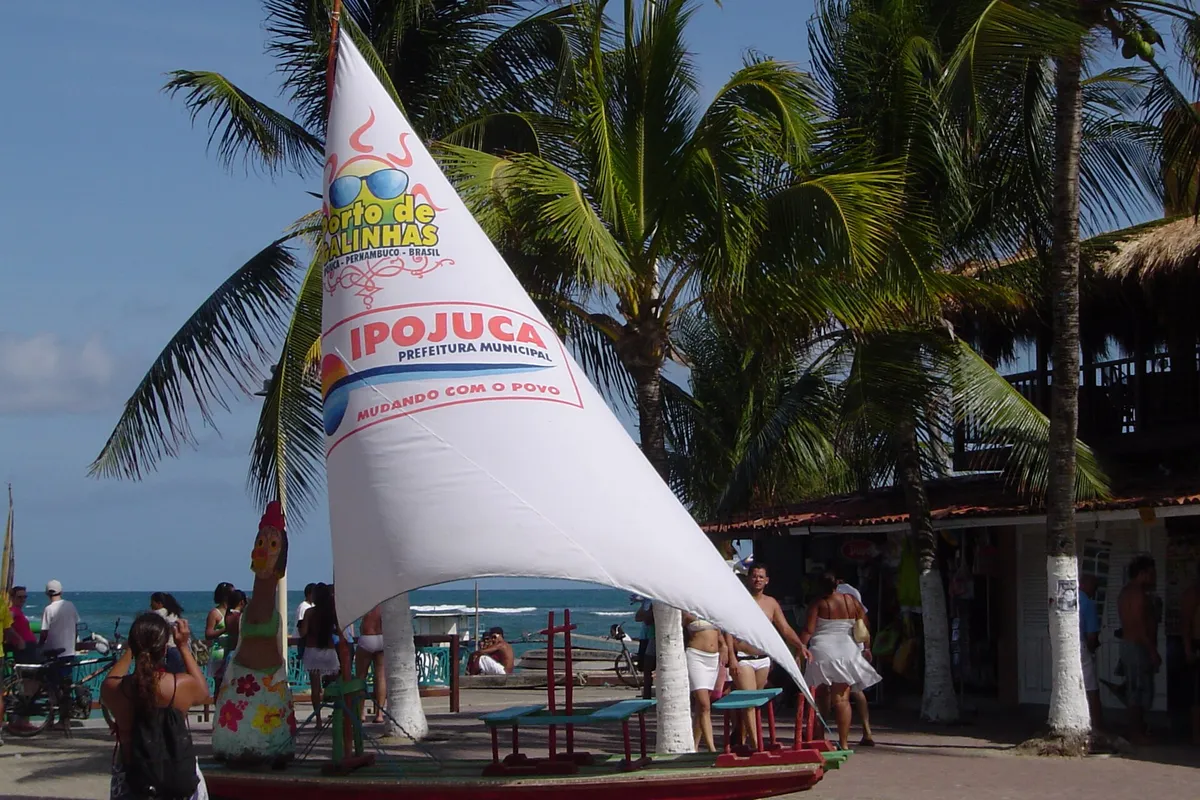 Praia e piscinas naturais em Porto de Galinhas