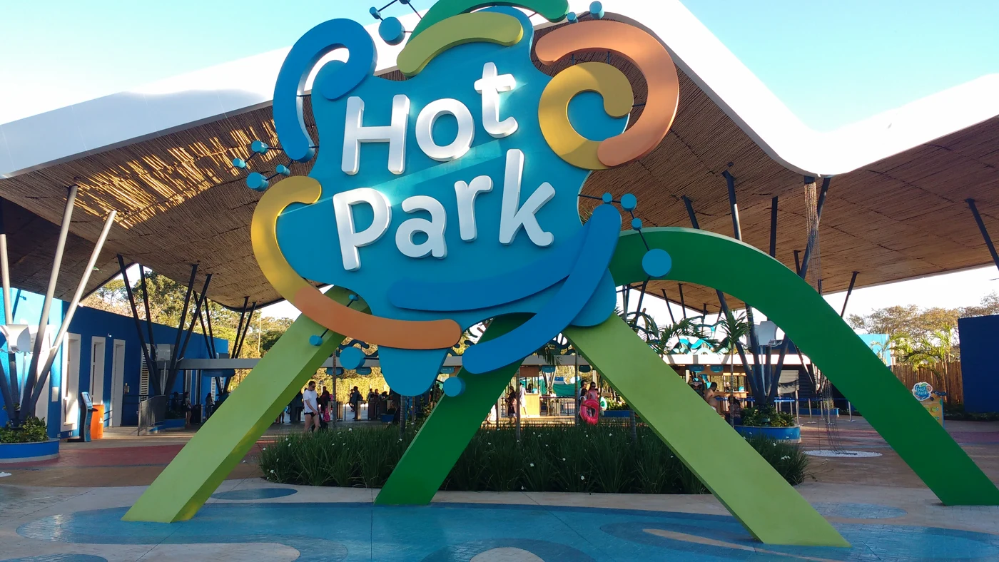 Entrada do Hot Park em Rio Quente