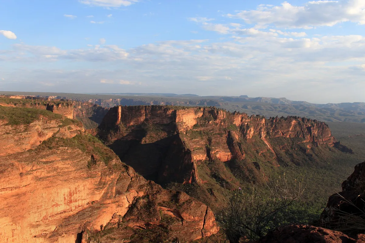 Cidade de Pedra, formação rochosa do Parque Nacional da Chapada dos Guimarães, em Mato Grosso
