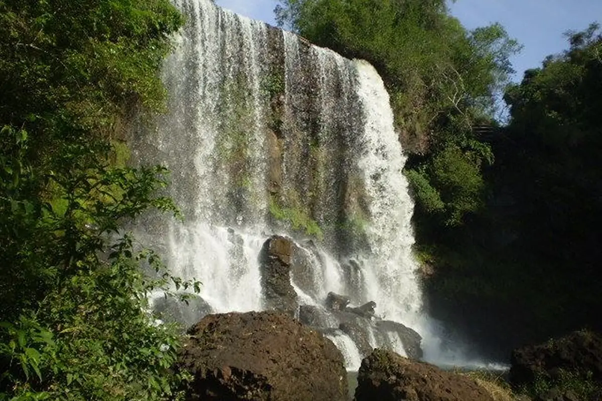 Cachoeira em Brotas, interior de São Paulo