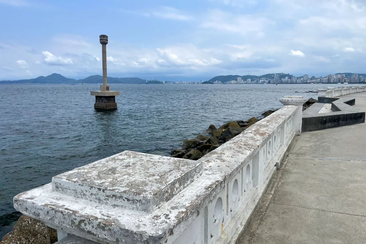 Orla de Santos, cidade do porto de embarque